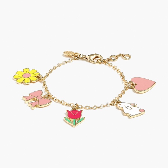 J. Crew Other - J. CREW Girls Bracelet Enamel Spring Charm NWT